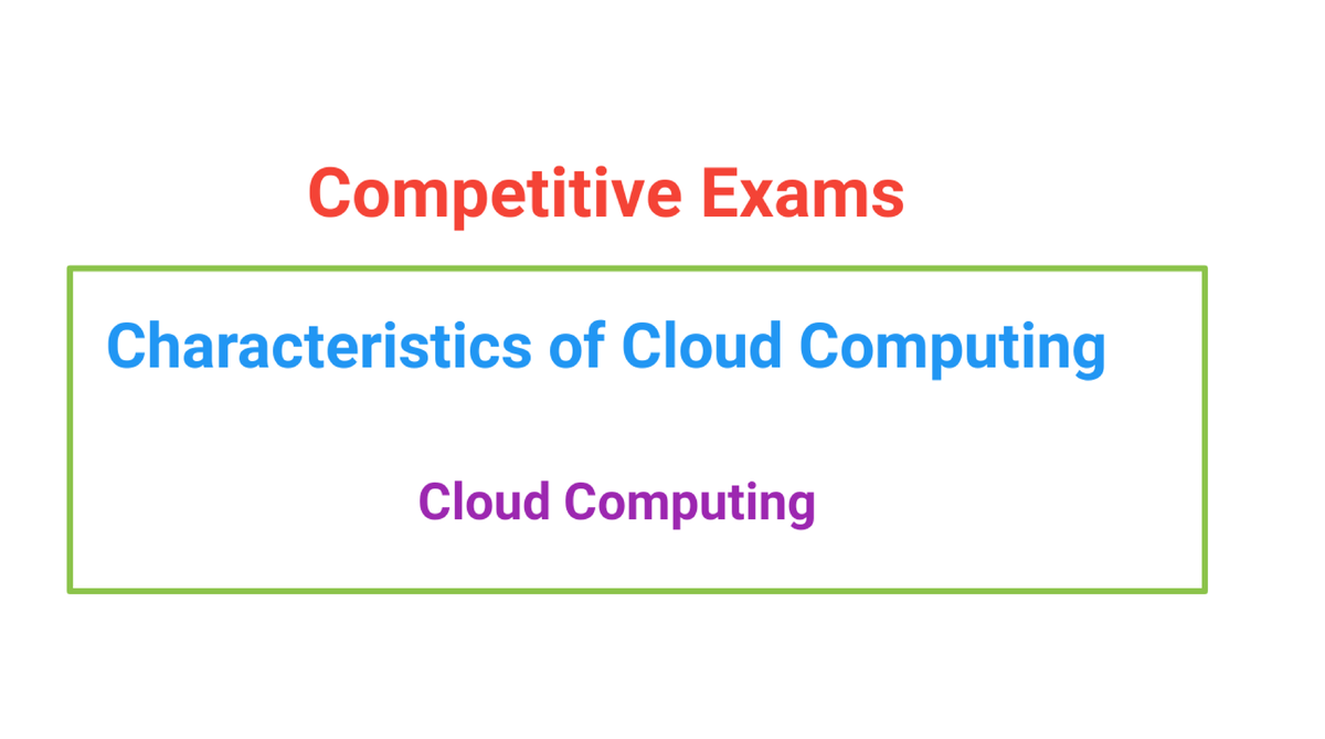 Competitive Exams: Characteristics of Cloud Computing (111) - Studocu