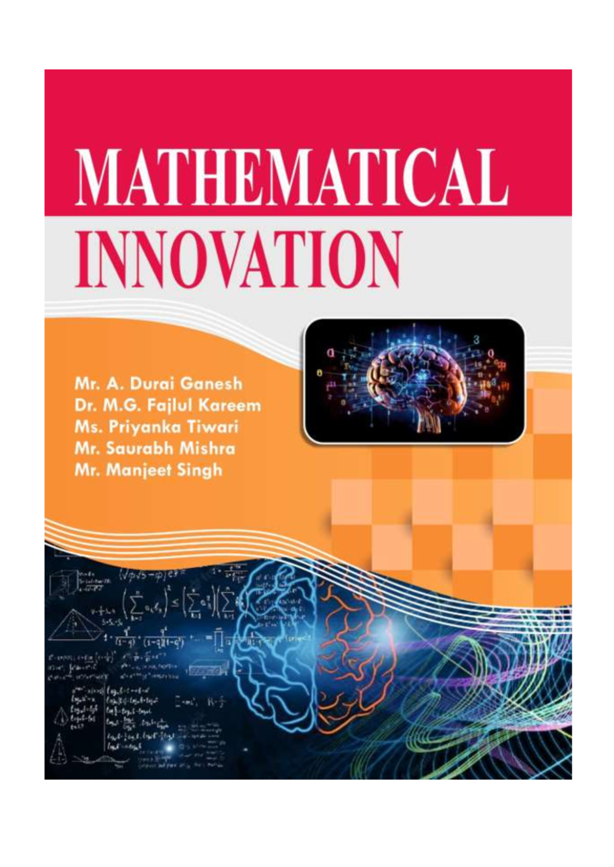 Mathematical Innovation: Advances in Algebra & Applications - Studocu