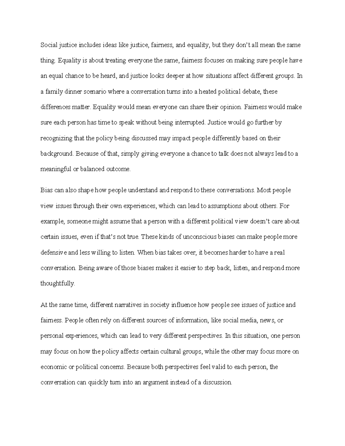 Understanding Social Justice: Communication & Cultural Fluency in ...