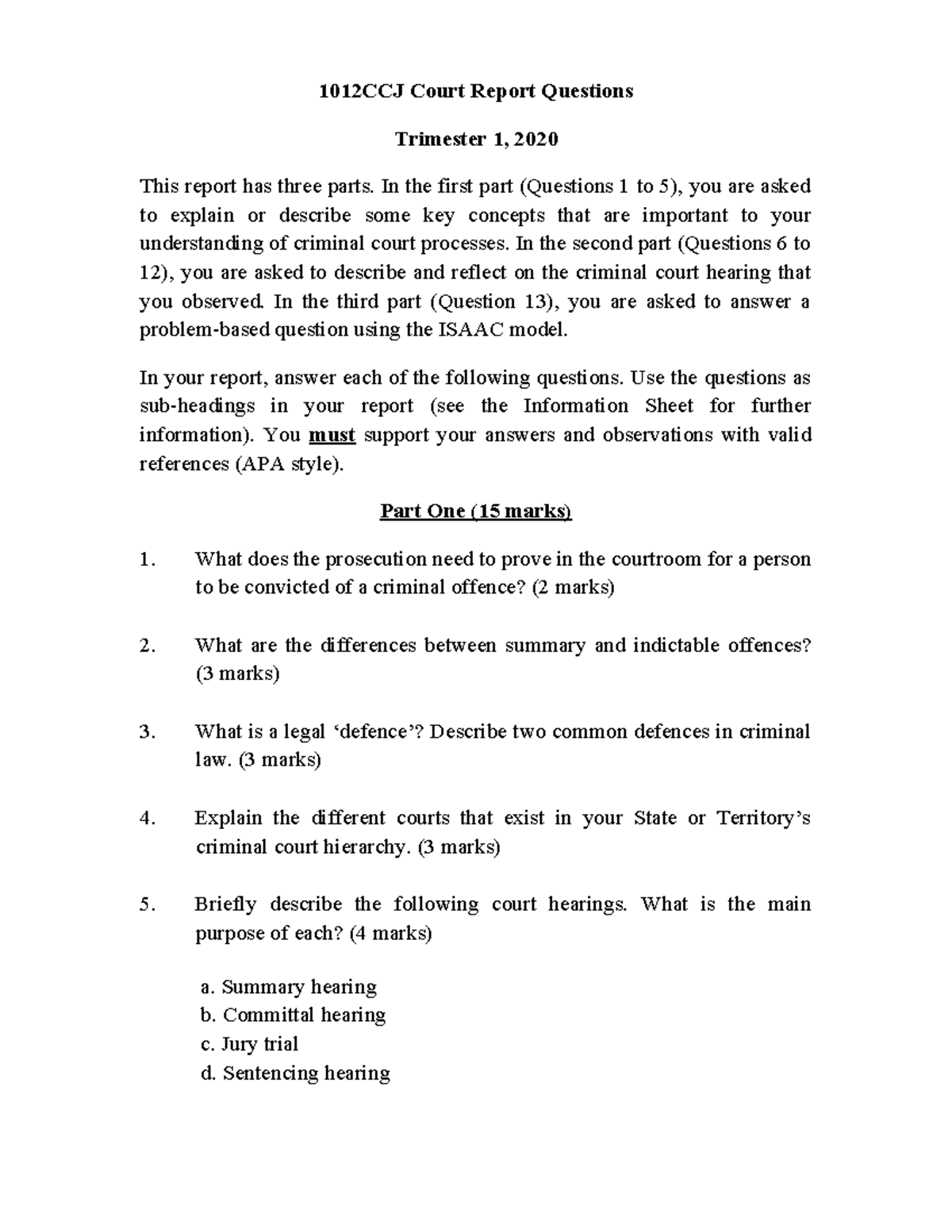 1012CCJ Court Report Questions 2020(1) - 1012CCJ Court Report Questions ...