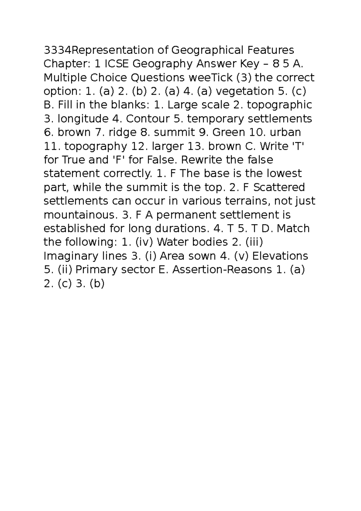 ICSE Geography Chapter 1: Representation of Geographical Features ...
