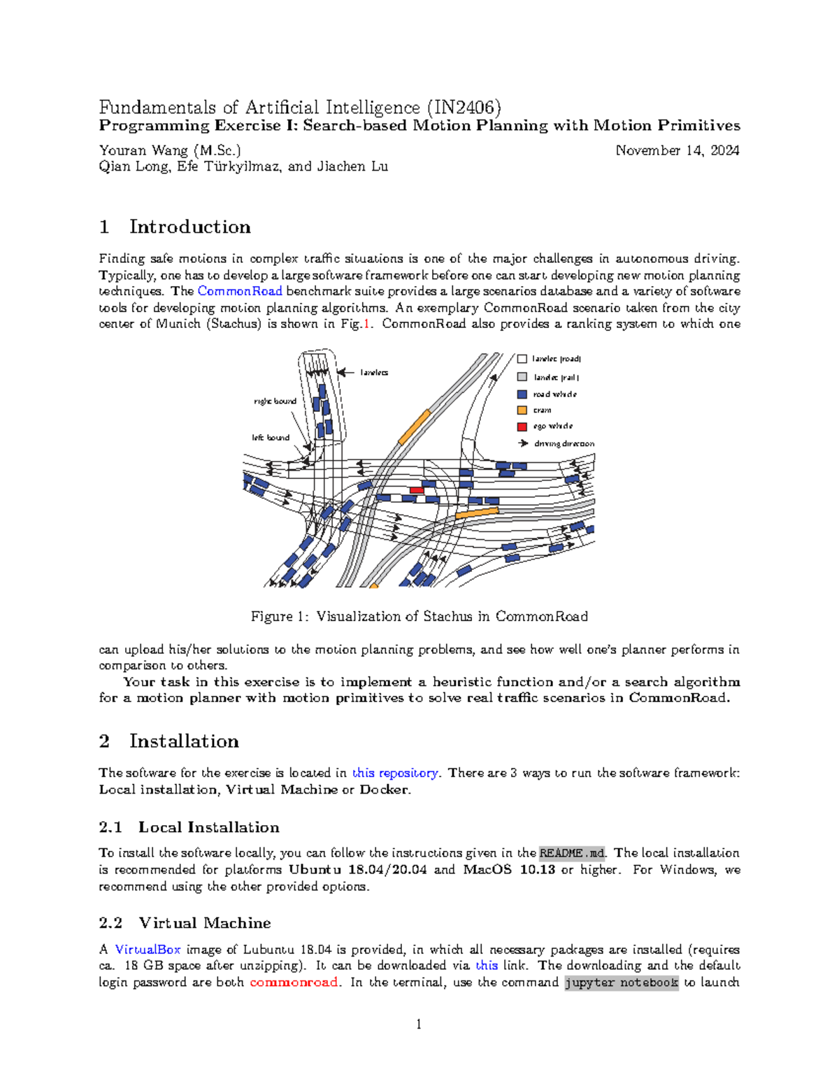 Exercise guide - Fundamentals of Artificial Intelligence (IN2406 ...