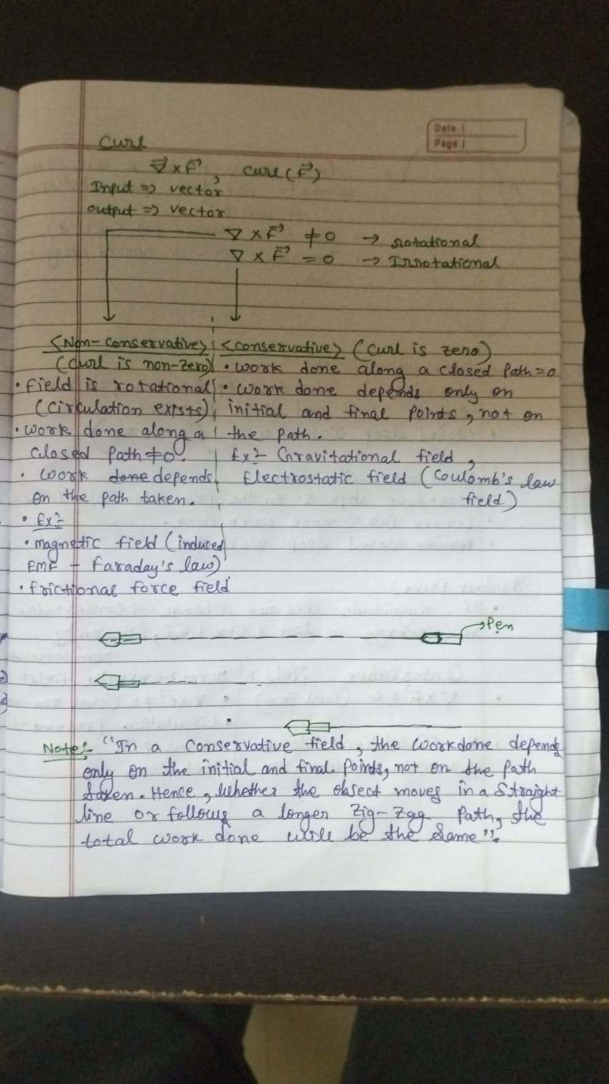 Physics 110: Lecture Notes on Conservative Fields and Integrals - Studocu