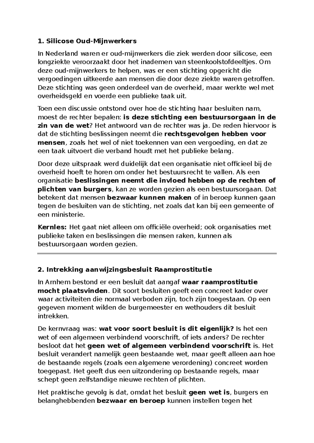 Bestuursrecht Uitleg en Kernlessen - Bestuursorganen en Besluiten ...
