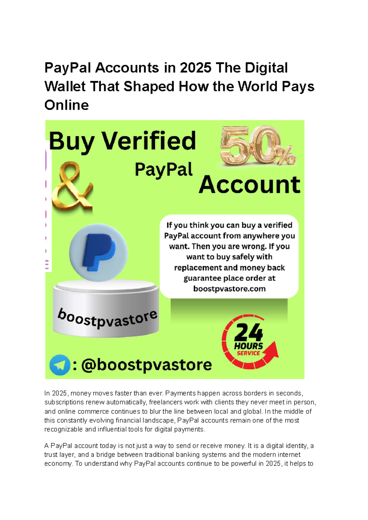 PayPal Accounts in 2025: The Digital Wallet Transforming Online Payments -  Studocu