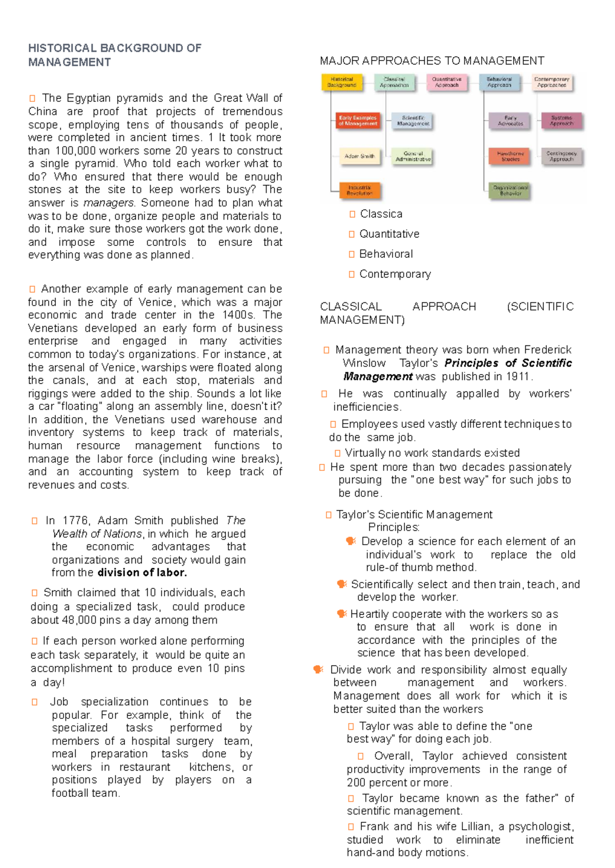 HIST 101: Historical Background of Management Concepts - Studocu