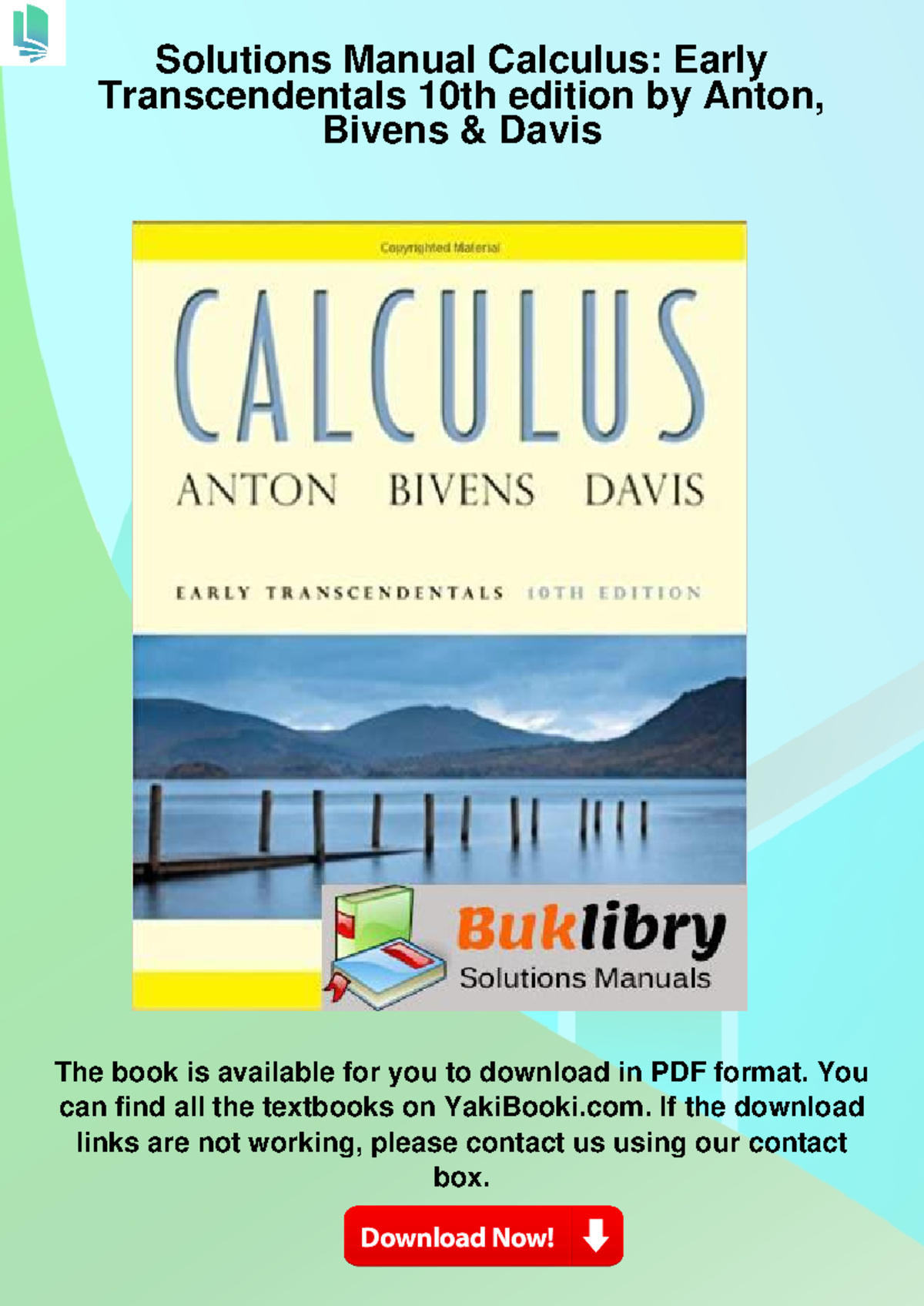Solutions Manual Calculus Early Transcendentals 10th edition by Anton, Bivens &amp; Davis - Studocu