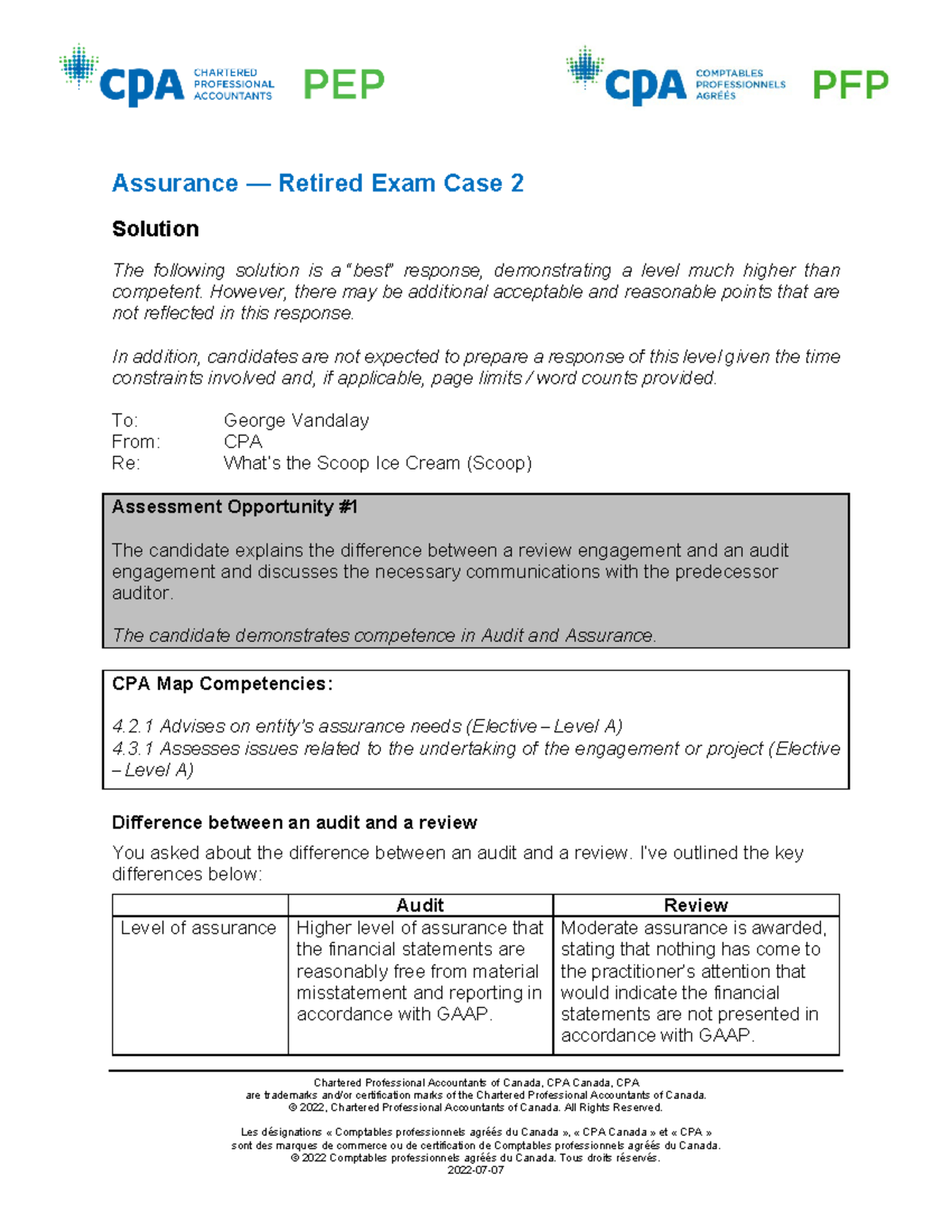 ASU-2201E-RES01 - Assurance Exam Solutions & Best Practices - Studocu