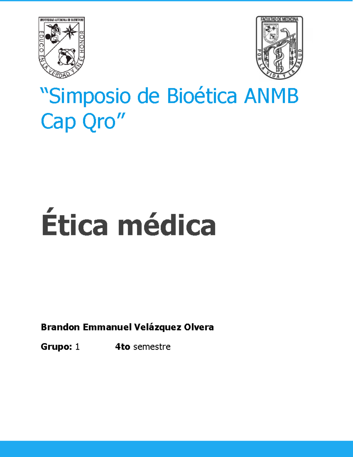Simposio de Bioética ANMB: Ética Médica y IA en Creatividad - Studocu