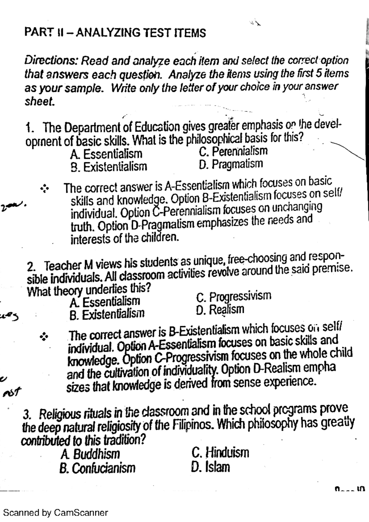 Foundations Reviewer: Analyzing Test Items for Educational Philosophy ...