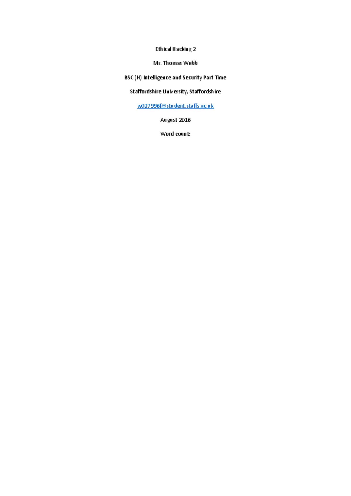 Ethical hacking 2: Penetration testing methodology and vulnerabilities ...