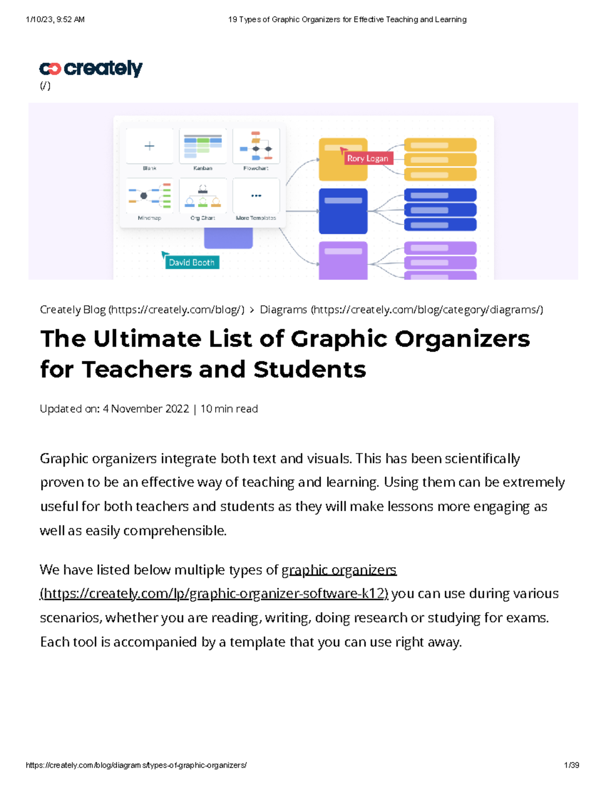 19 Types of Graphic Organizers for Effective Teaching and Learning ...