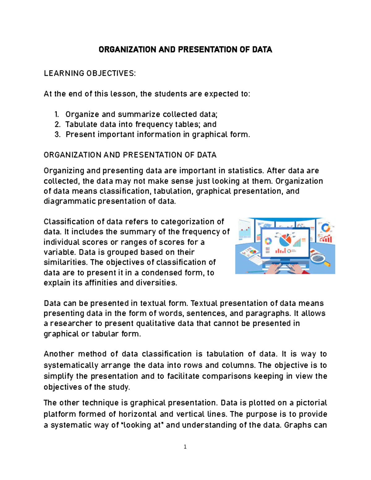 Chapter 2: Data Organization & Presentation Techniques in Statistics ...