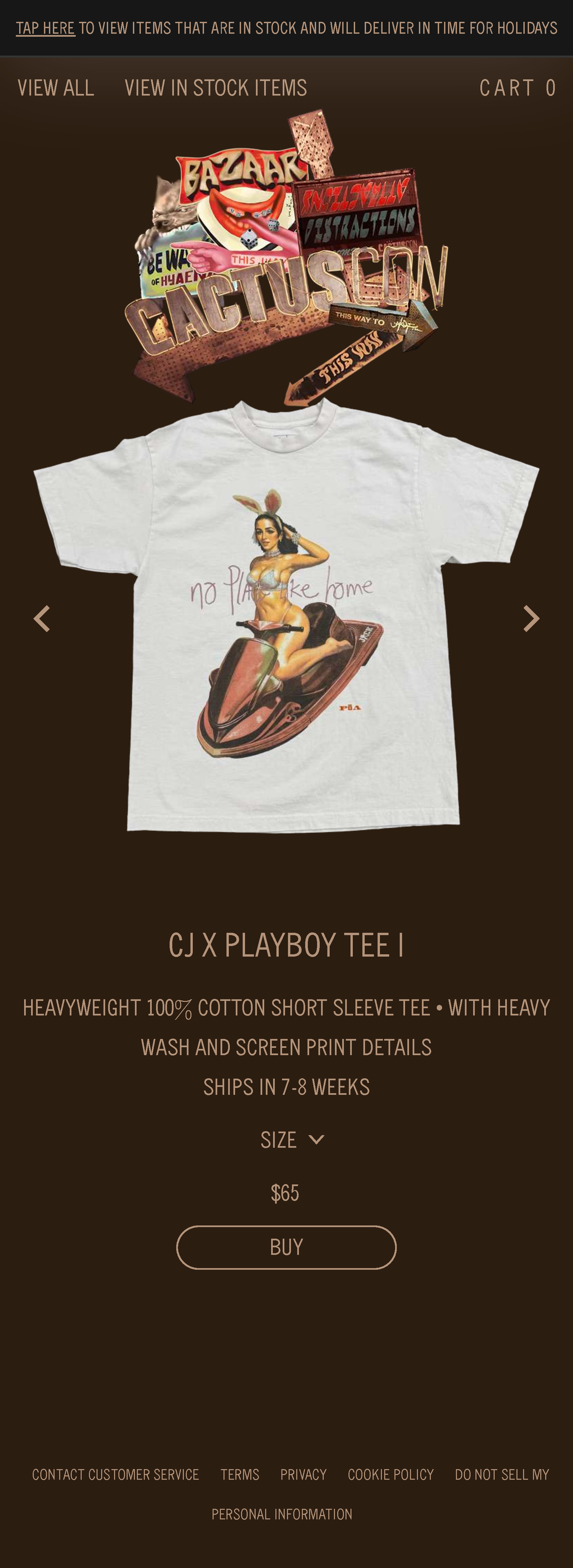 CJ X Playboy TEE I Travis Scott - CJ X PLAYBOY TEE I HEAVYWEIGHT 