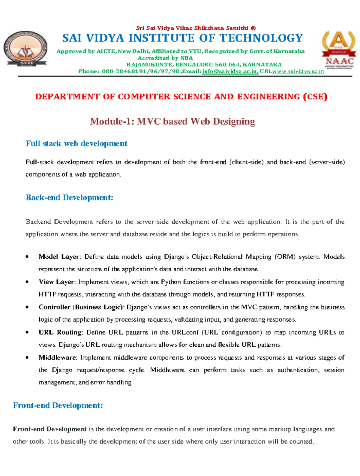 FSD Module 3 Notes - Summary Manuale di diritto commerciale - Sri Sai ...