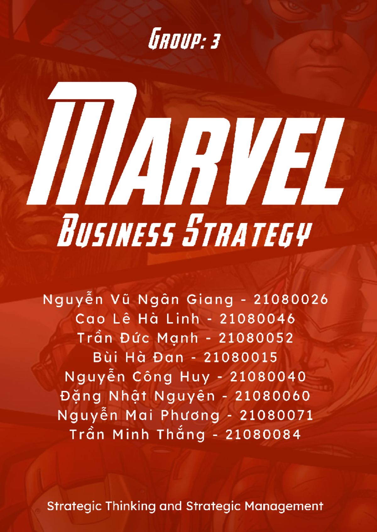 Final Report on Marvel's Business Strategy - Group 3 - 1. Table of ...
