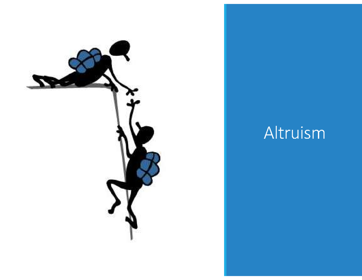 PSY 101 - Altruism and Determinants of Prosocial Behavior - Studocu