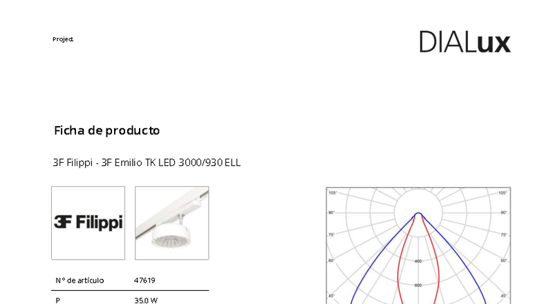 3F Filippi - 3F Emilio TK LED 3000 930 ELL (1x LED C COB - 3000 - 930 ...