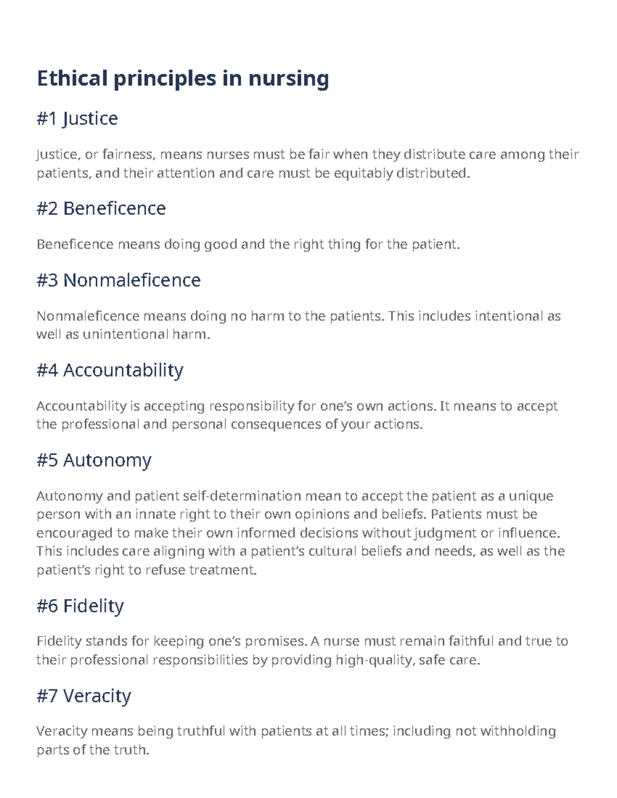 Ethical Principles in Nursing: Justice, Autonomy, Beneficence & More ...