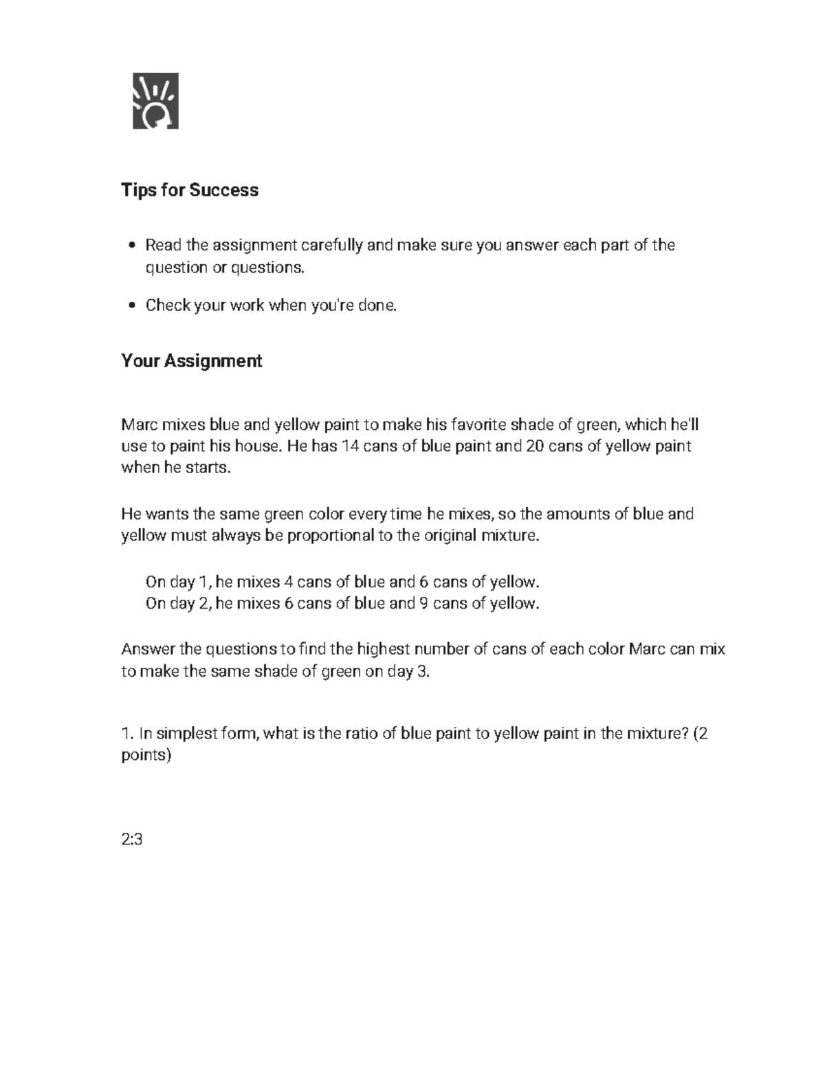 Success Tips for Mixing Paint: Assignment Guidance - Studocu