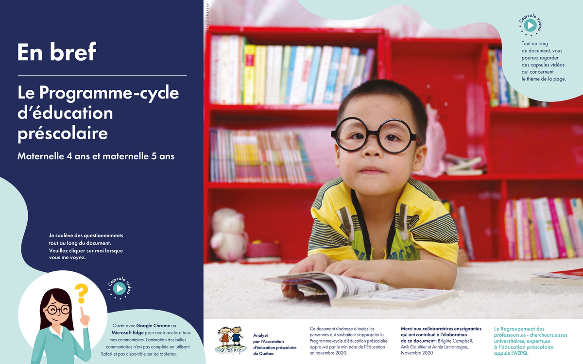Programme Cycle en Bref: Mandat Préscolaire et Développement Global ...