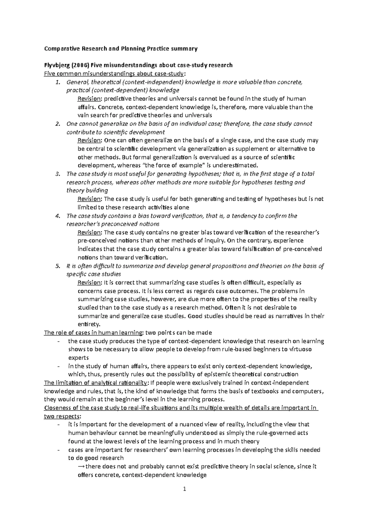 Five Misunderstandings about case-study Research - Five