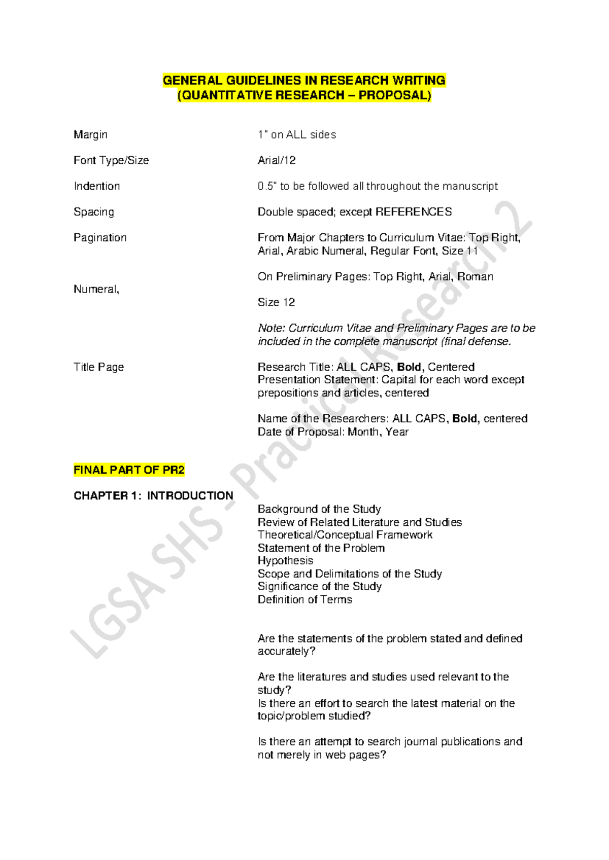 Guidelines for PR2 Proposal: Research on Teacher Attributes & Student ...