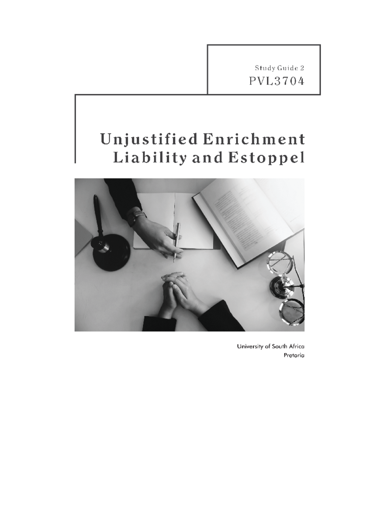 PVL3704 - Estoppel Notes and Overview of Legal Principles - Studocu