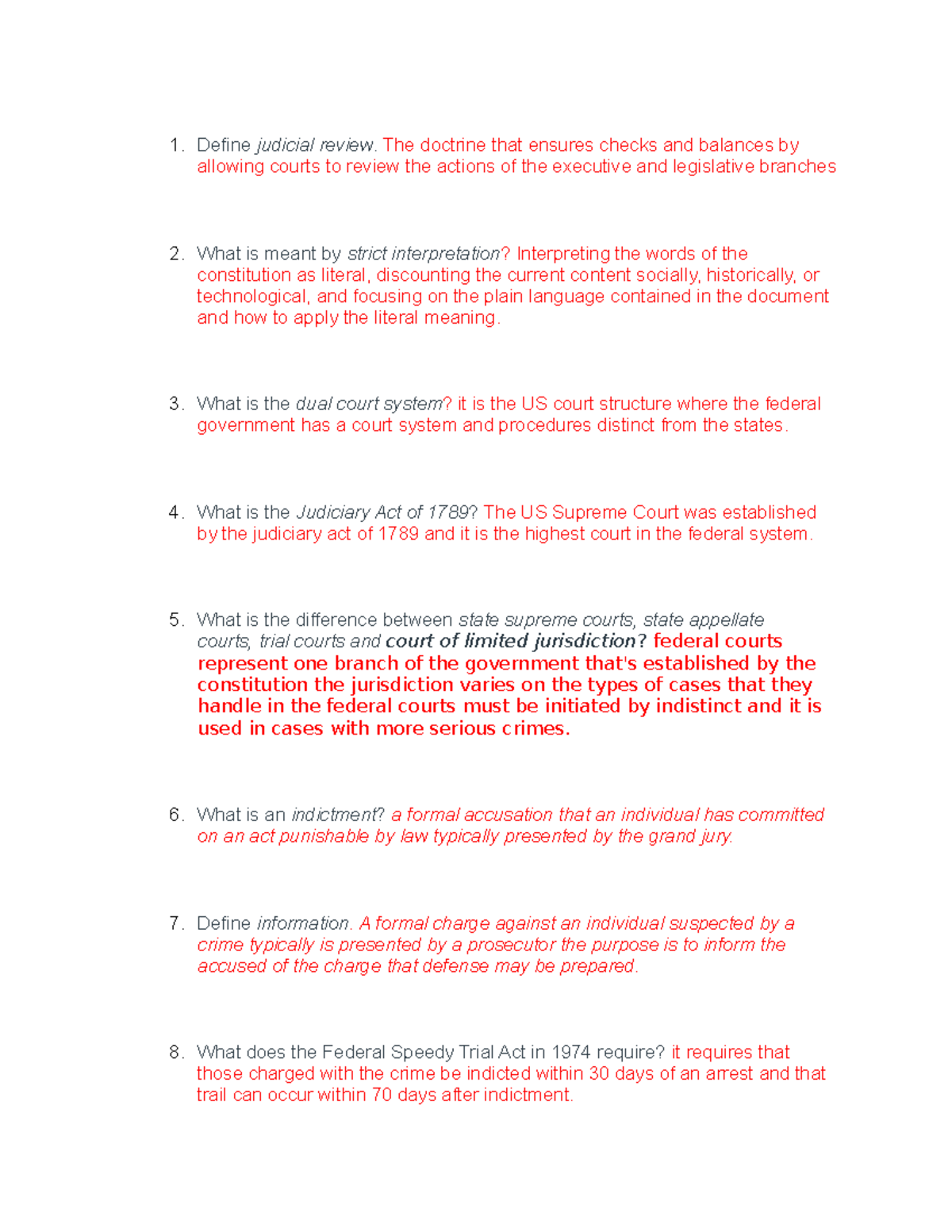 Key Terms Definition - Lecture Notes (Course: Define.docx) - Studocu
