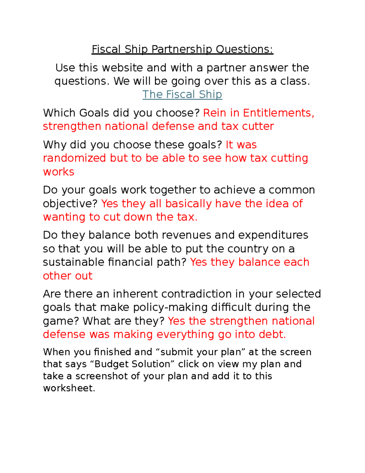 Financial Ship partner questions - Fiscal Ship Partnership Questions ...