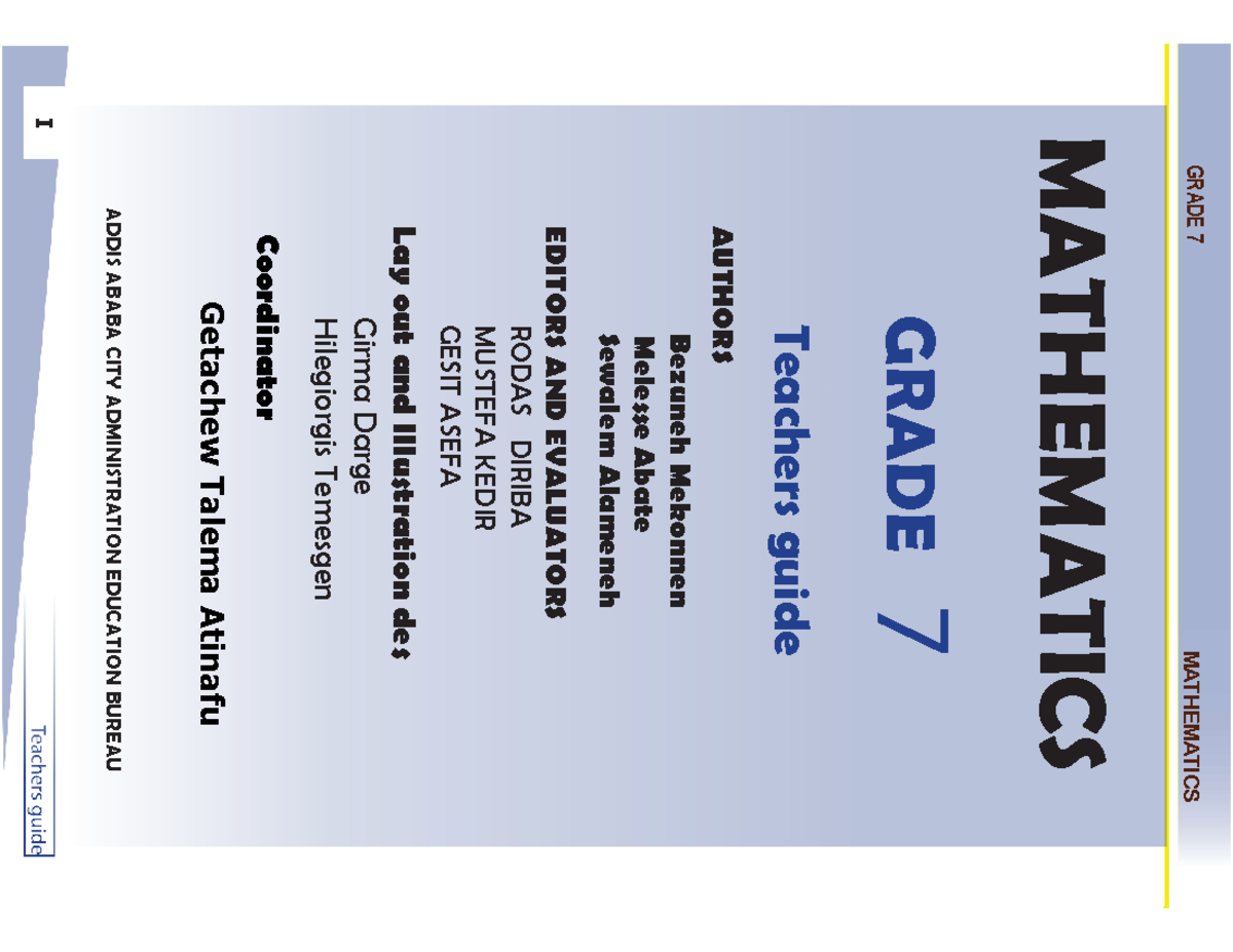 Mathematics: Grade 8 - Comprehensive Study Notes and Exercises - Studocu