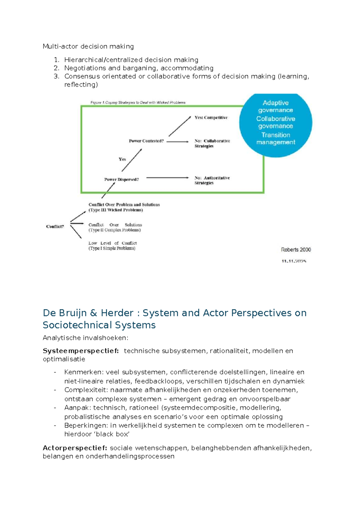 Multi-Actor Decision Making Summary (Course Code: MDM101) - Studeersnel