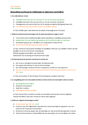 [Solved] Wat is een endosoom - Celbiologie en algemene weefselleer ...
