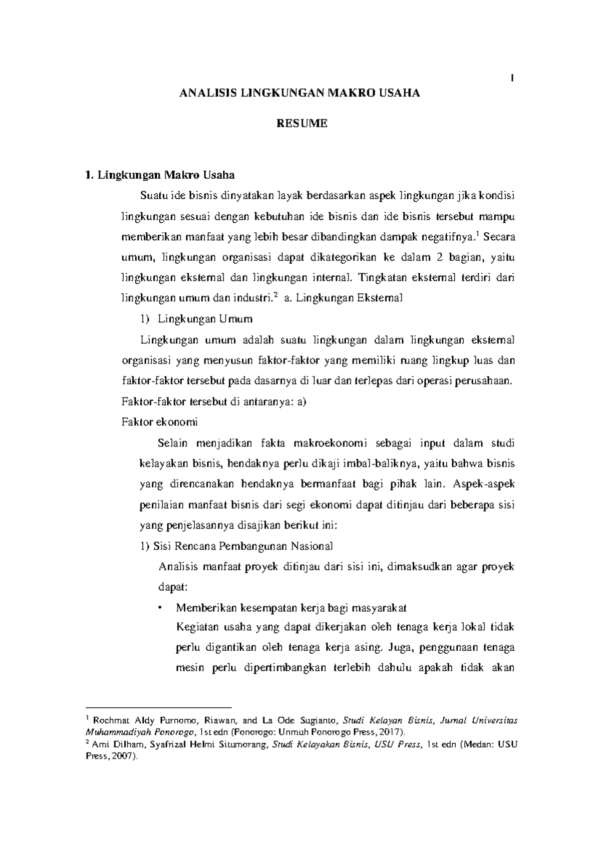 Analisis Lingkungan Makro Usaha: Studi Kasus PT. Gojek Indonesia - Document Preview