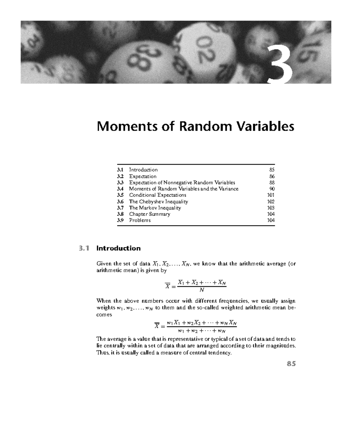 Chapter 3: Moments of Random Variables - Expectation & Variance - Studocu