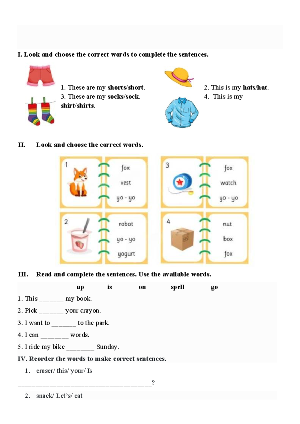 TA2-03 - Vocabulary Completion and Sentence Reordering Exercises - Studocu