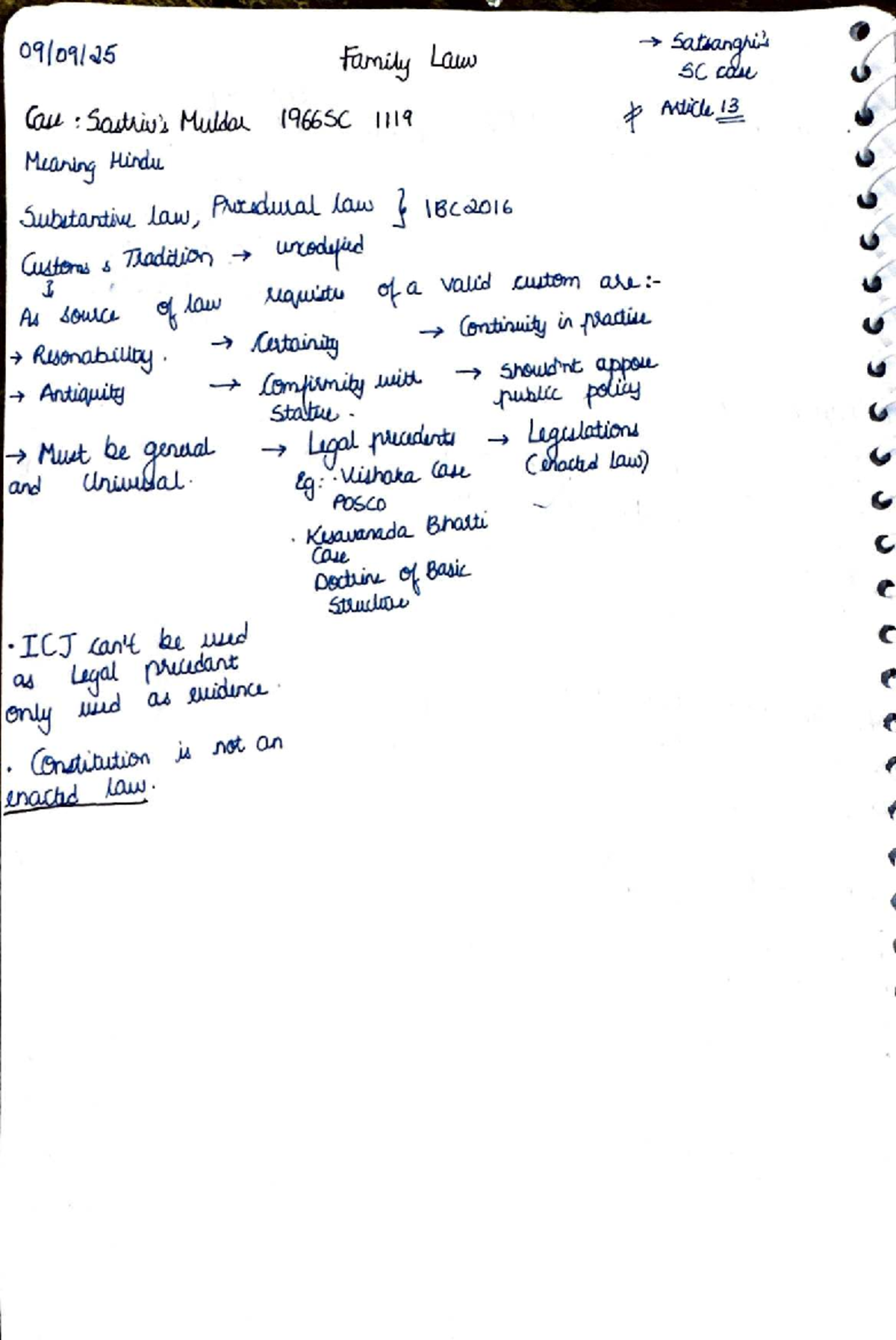 Family Law Notes: Key Concepts and Case Studies (BC2016) - Studocu