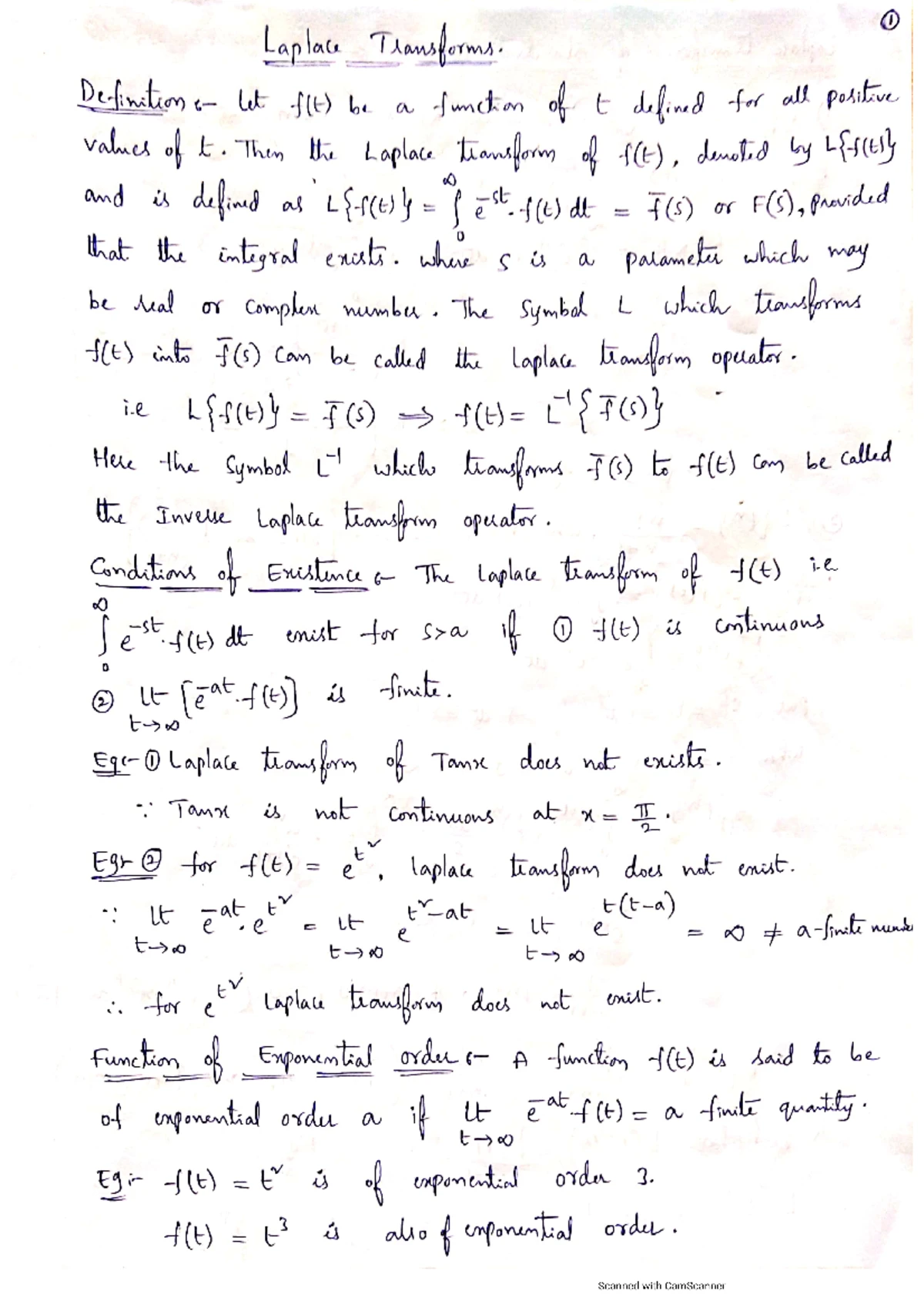 Laplace Transforms: Concepts, Properties, and Examples in Analysis ...