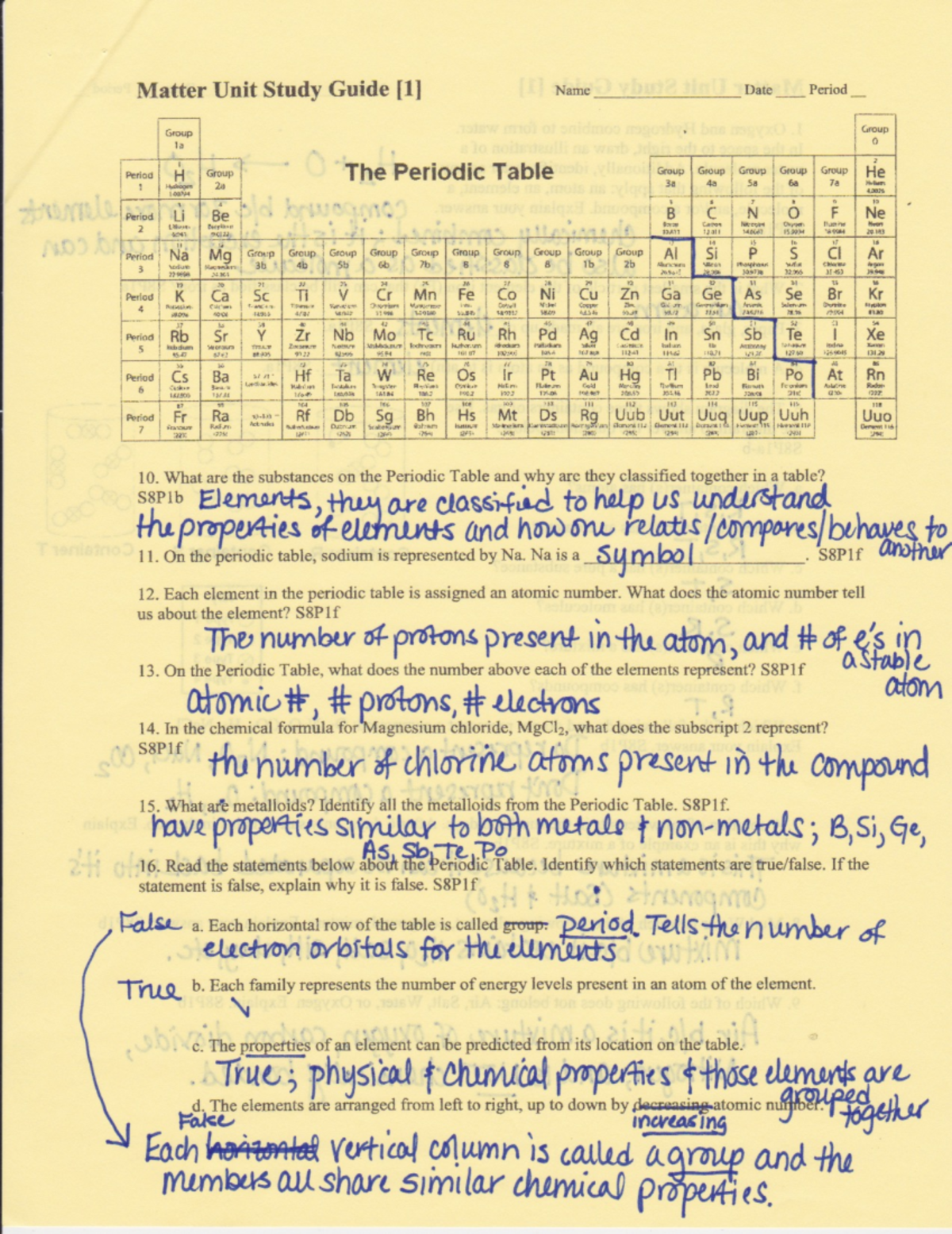 Matter Part 2 Study Guide: Key Concepts and Review - Studocu