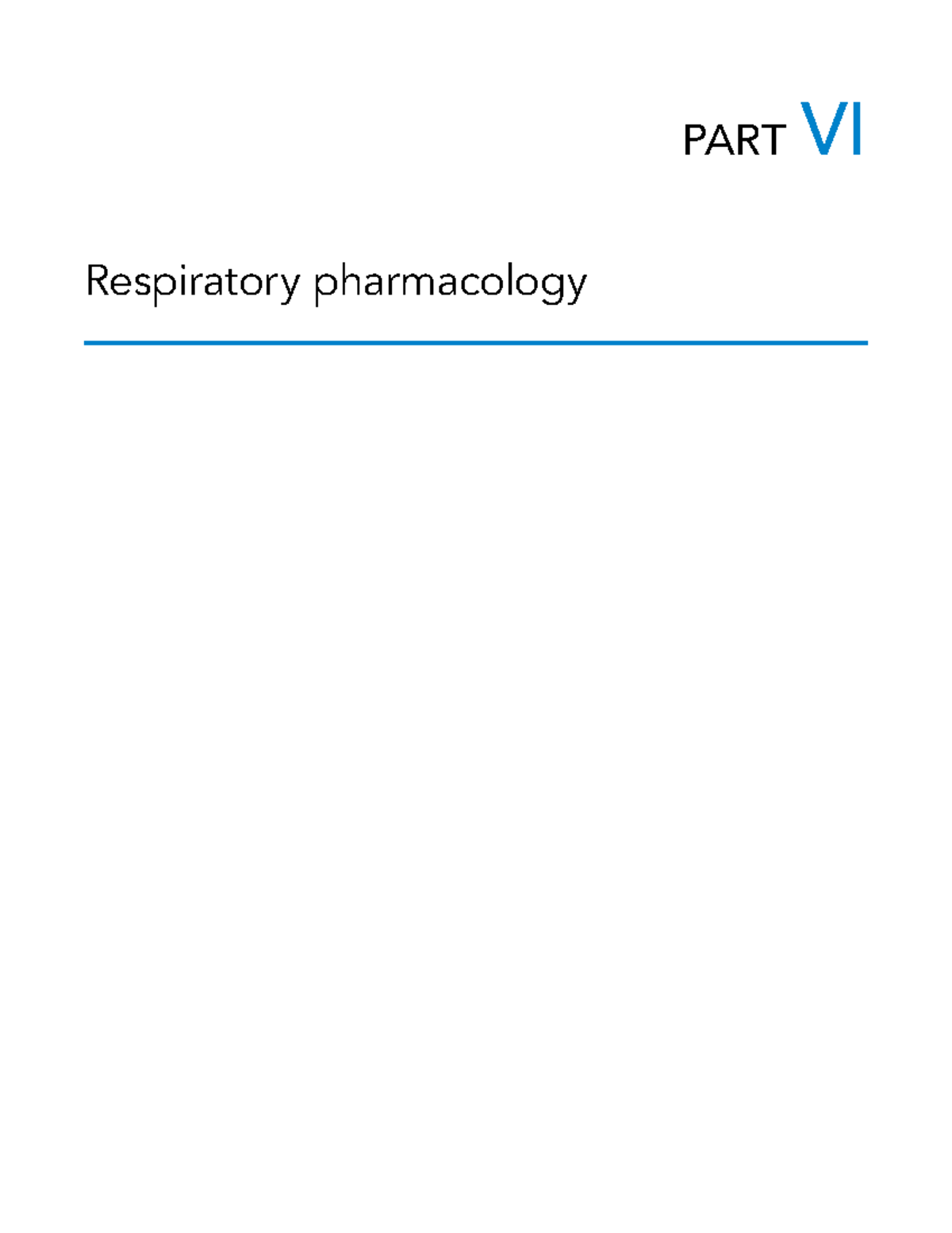 Pharmacology of Asthma and COPD Treatments - Studocu
