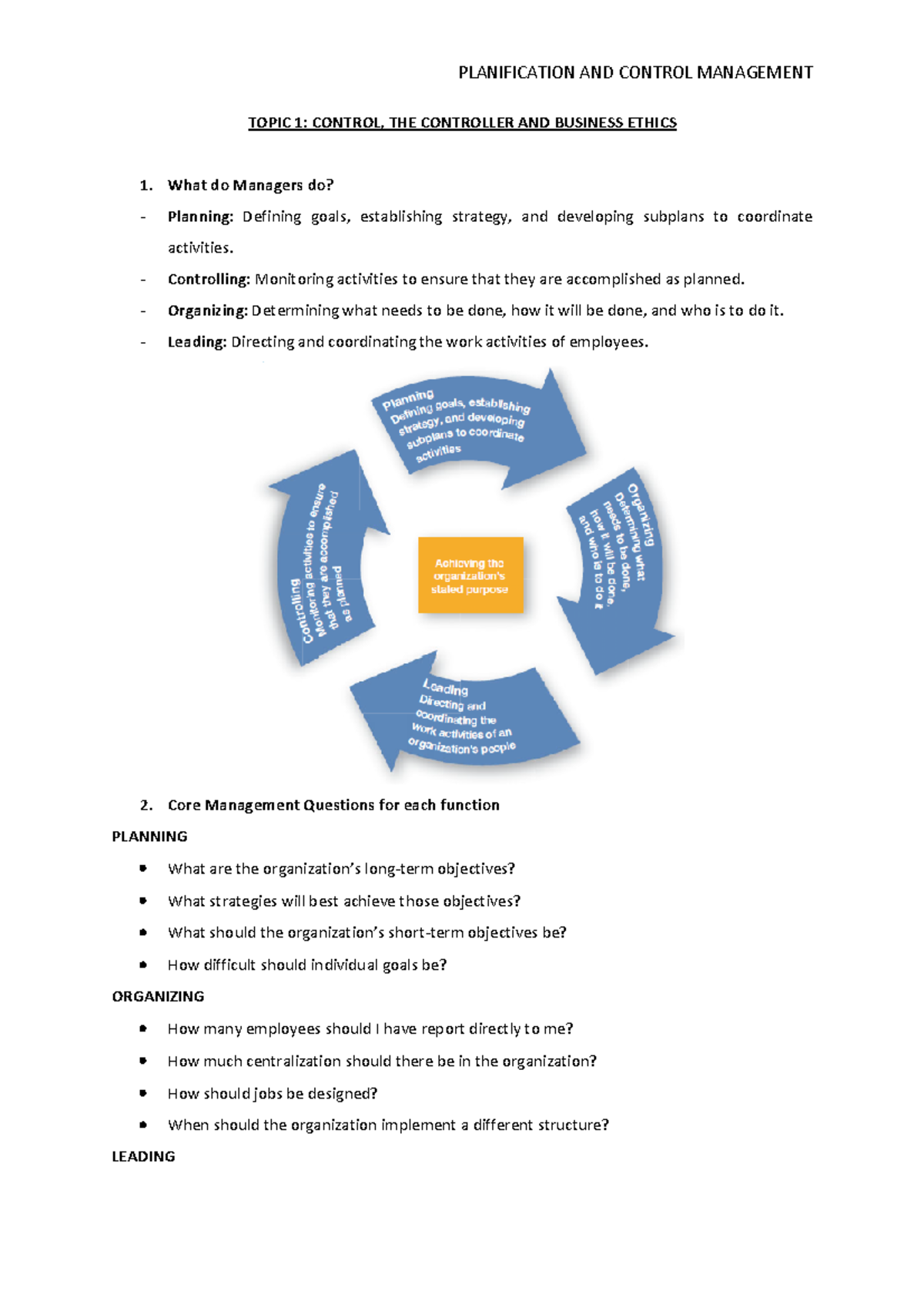 Planning and Control Management: Insights and Techniques for Success ...