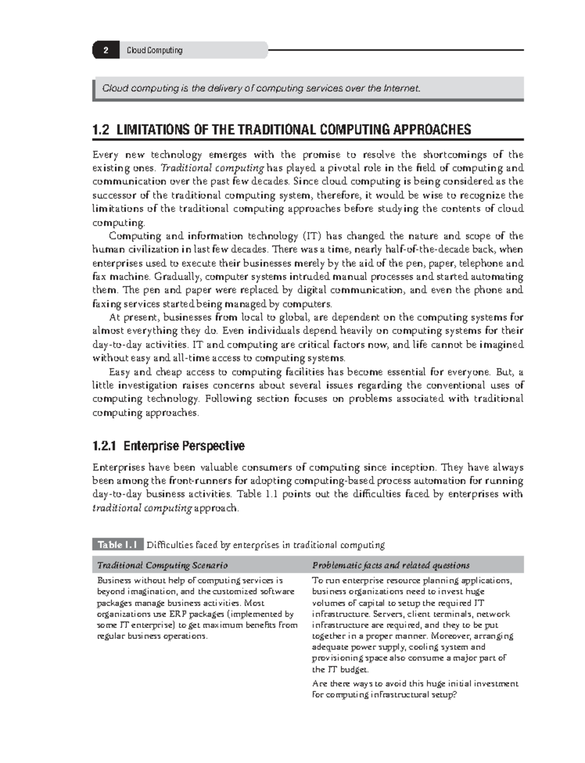 Unit 1: Limitations of Traditional Computing Approaches in Cloud ...