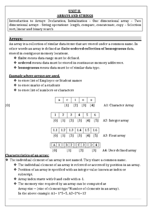 UNIT-III Functions and Pointers - updated - UNIT III FUNCTIONS AND ...