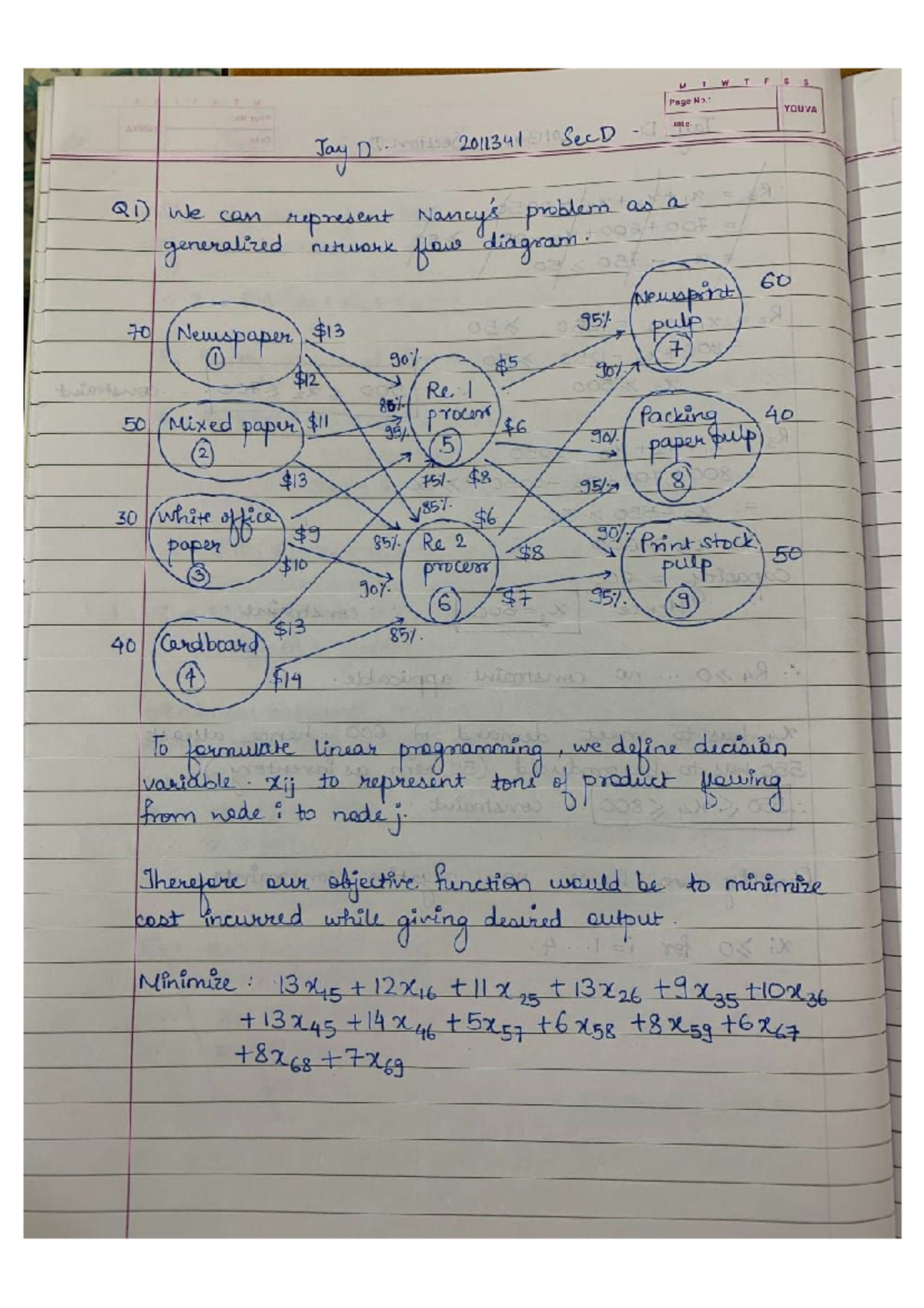 Integer Programming: Facility Location Model Analysis for DCs - Studocu