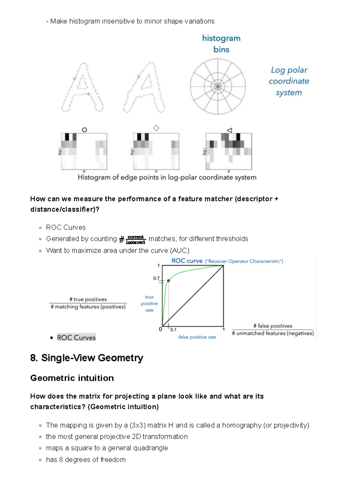 Cv 1 2 - Vision: Performance Measurement in Feature Matching and Stereo ...