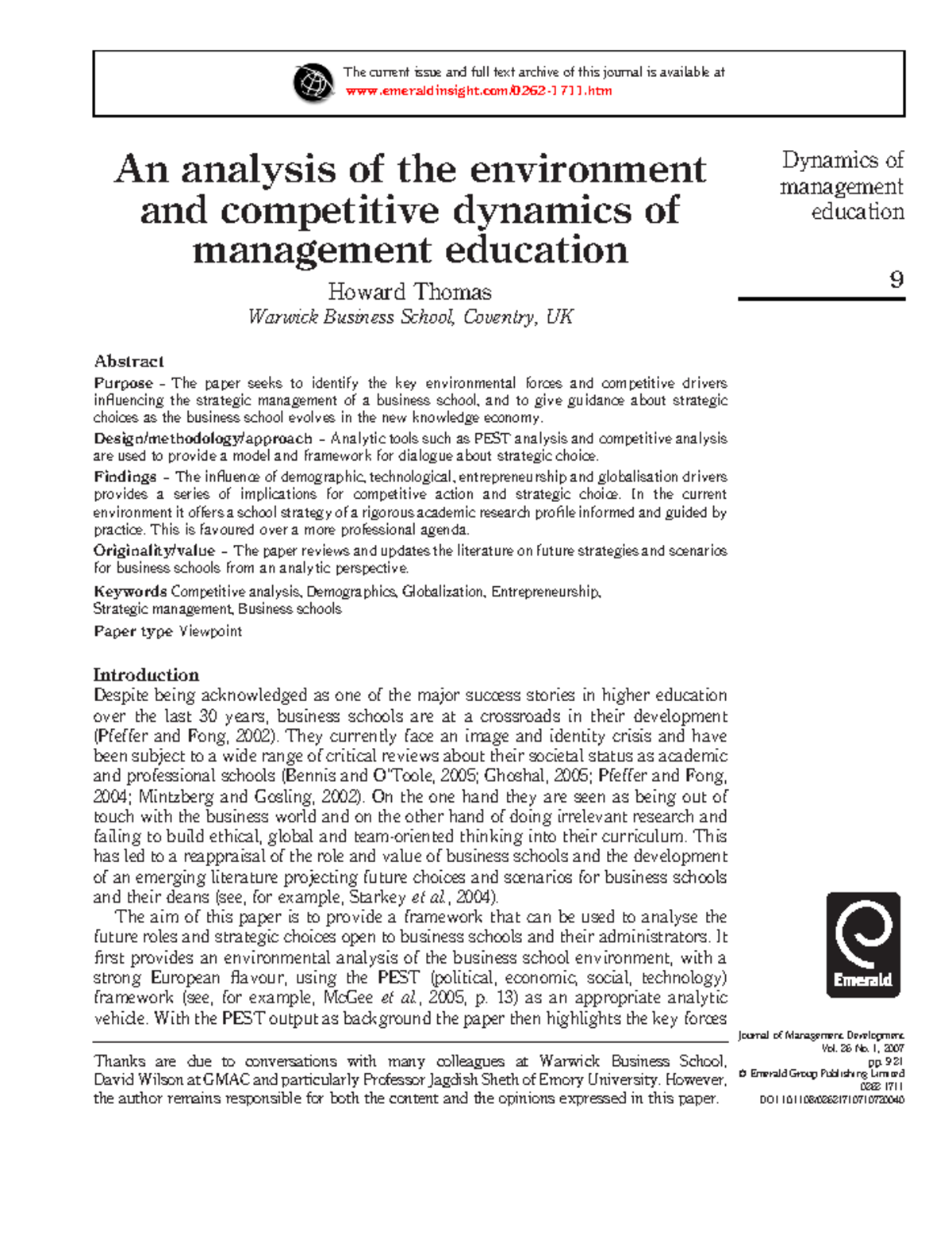 sample of strategic management assignment