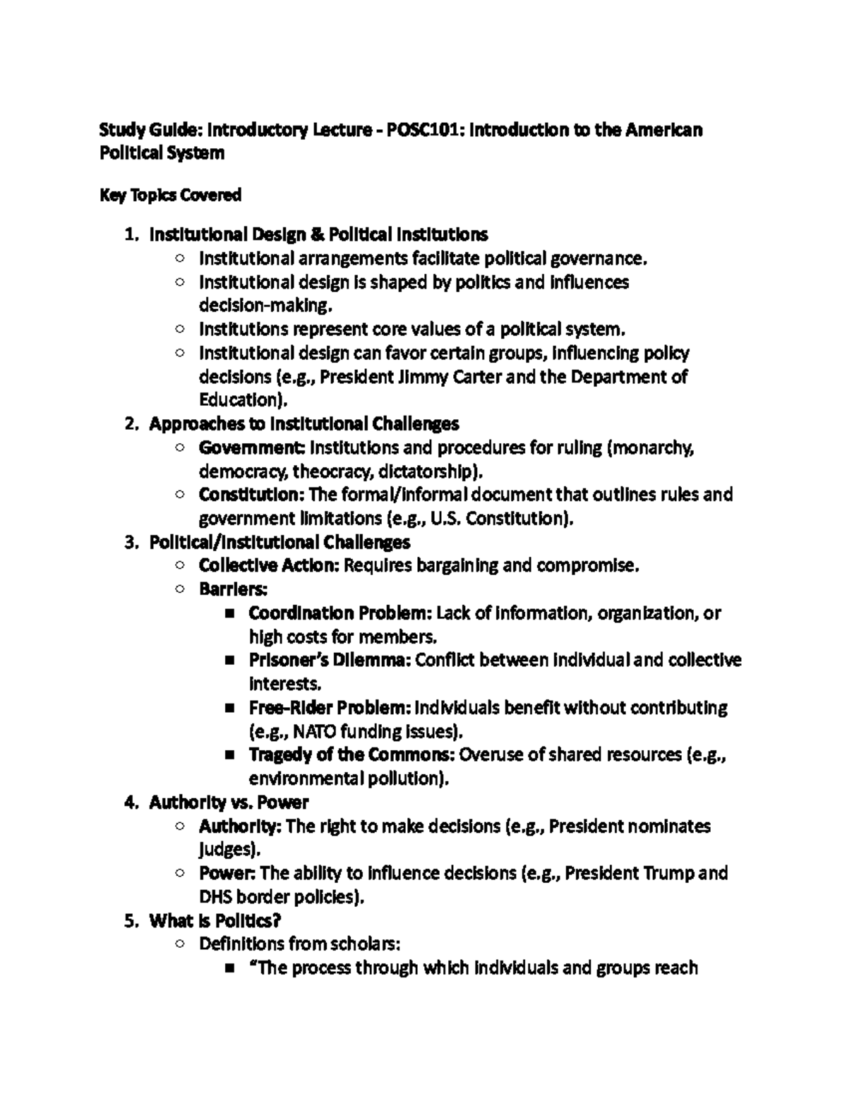 Final Exam Study Notes for Course CODE 101: Key Concepts and Topics ...