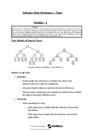 Data structures and algorithms for problem solving CIE - MCS103 - Studocu