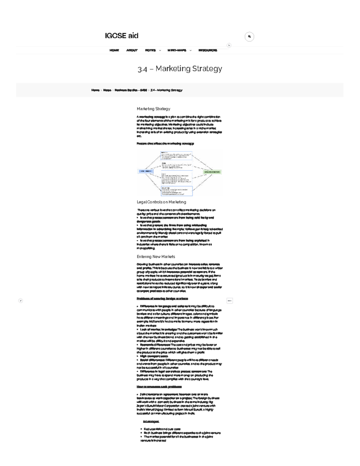 IGCSE Business Studies 0450: 3.4 Marketing Strategy Notes - Studocu