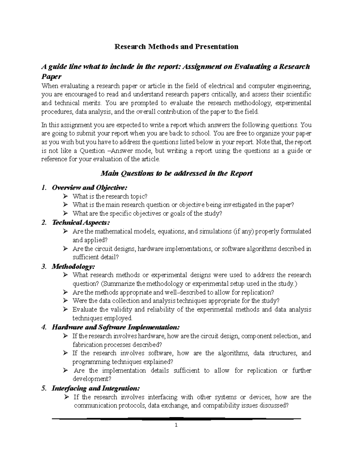 Inter - best document ever - 1 Research Methods and Presentation A ...